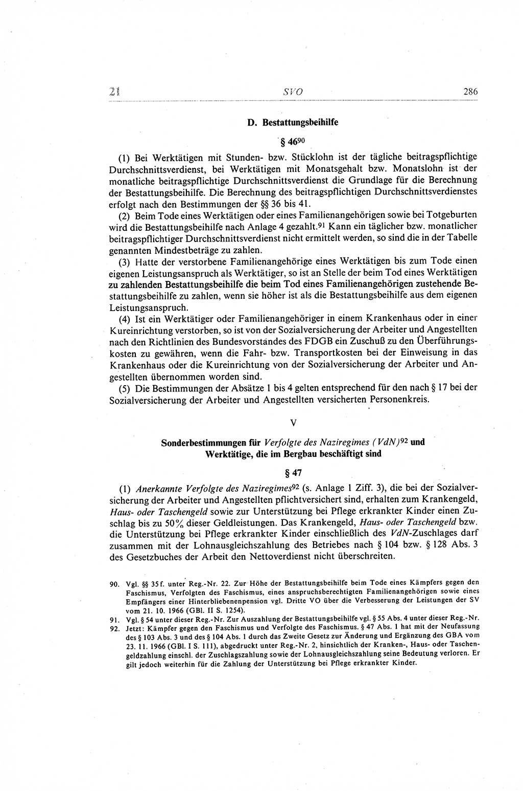 Gesetzbuch der Arbeit (GBA) und andere ausgewählte rechtliche Bestimmungen [Deutsche Demokratische Republik (DDR)] 1968, Seite 286 (GBA DDR 1968, S. 286)