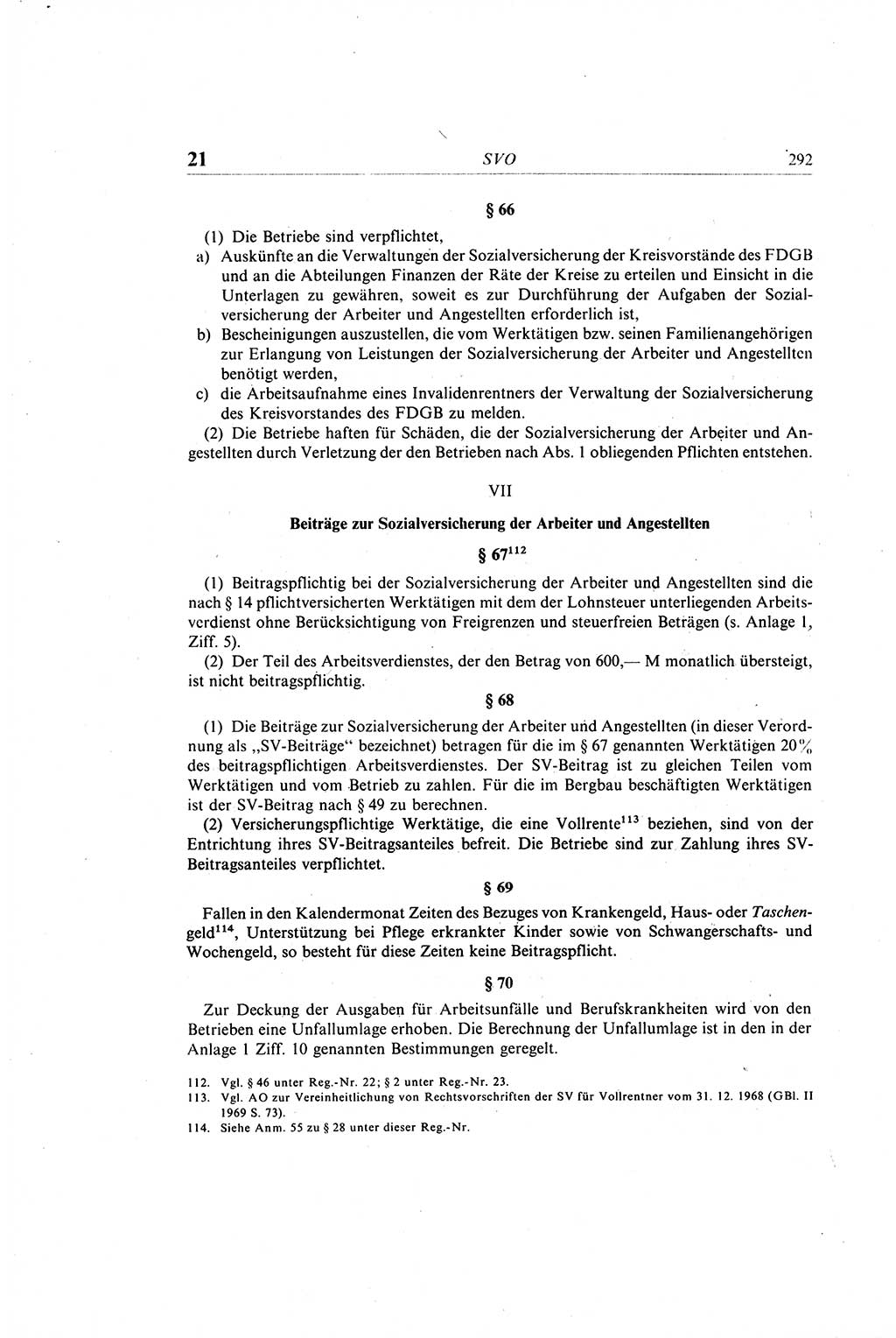Gesetzbuch der Arbeit (GBA) und andere ausgewählte rechtliche Bestimmungen [Deutsche Demokratische Republik (DDR)] 1968, Seite 292 (GBA DDR 1968, S. 292)