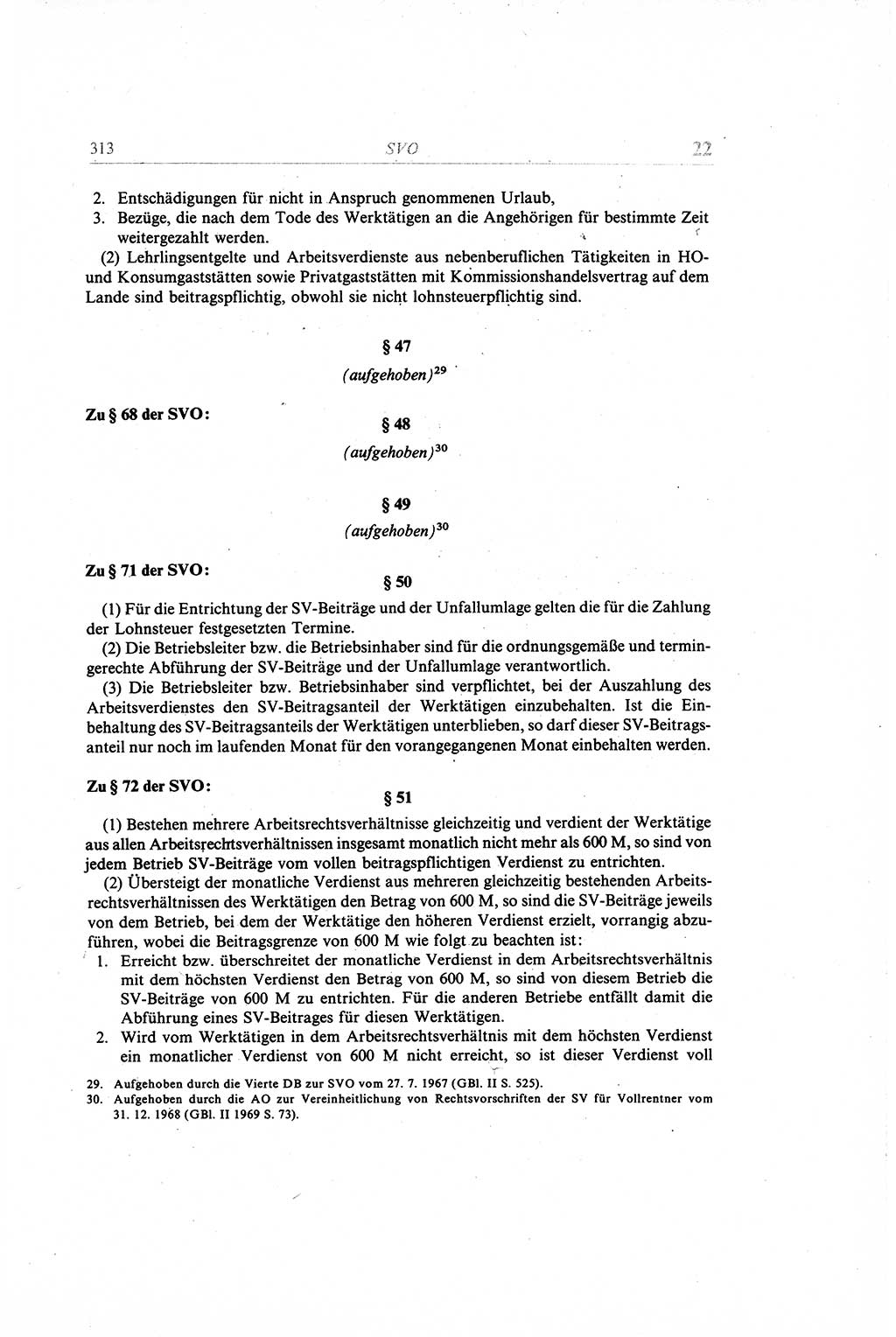 Gesetzbuch der Arbeit (GBA) und andere ausgewählte rechtliche Bestimmungen [Deutsche Demokratische Republik (DDR)] 1968, Seite 313 (GBA DDR 1968, S. 313)