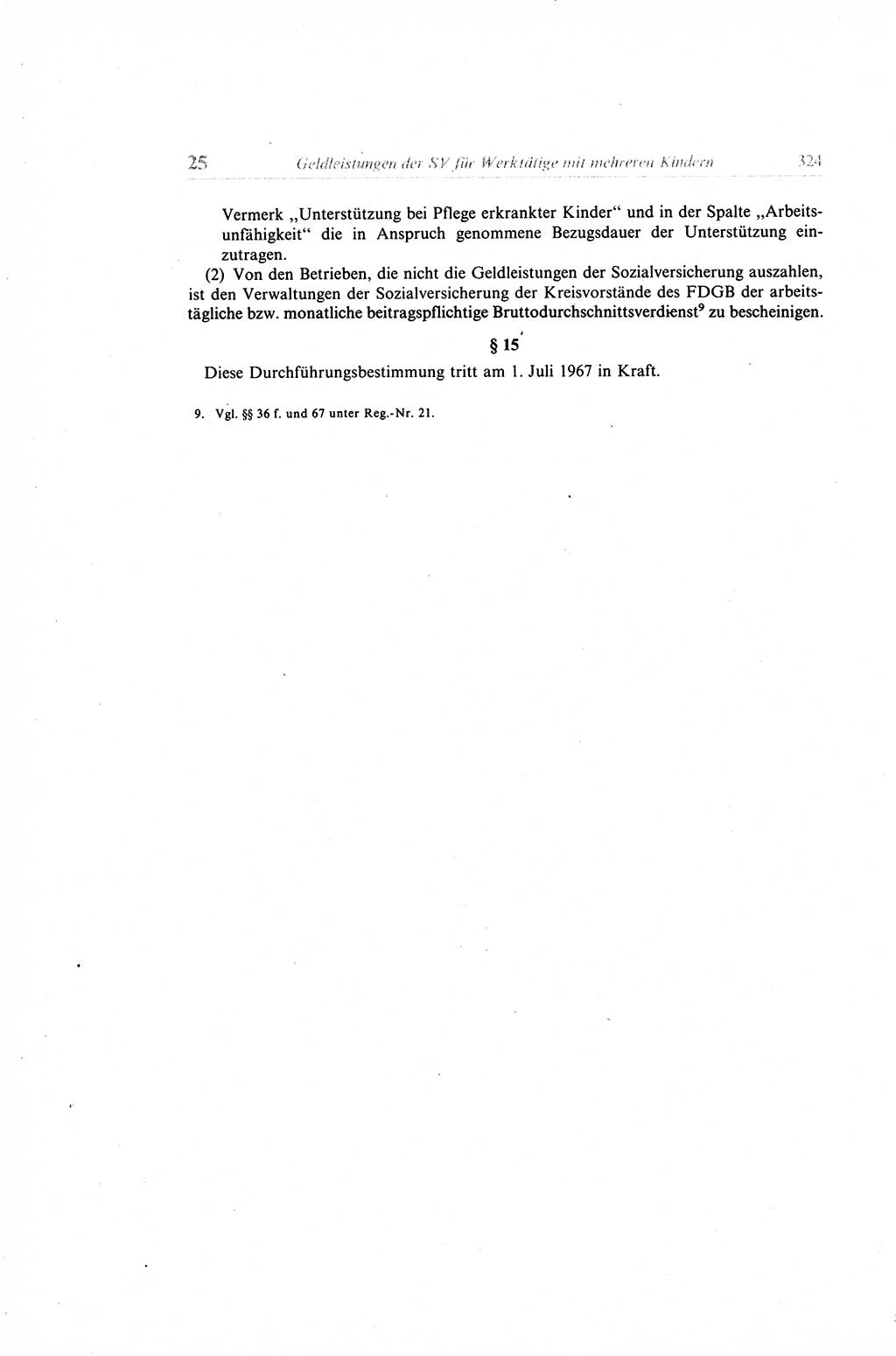 Gesetzbuch der Arbeit (GBA) und andere ausgewählte rechtliche Bestimmungen [Deutsche Demokratische Republik (DDR)] 1968, Seite 324 (GBA DDR 1968, S. 324)