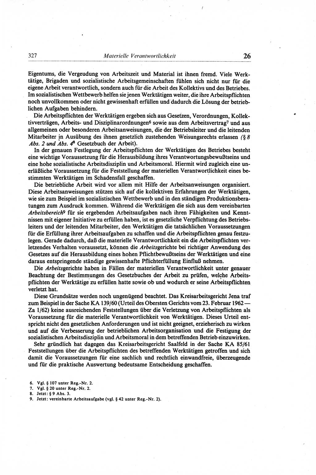 Gesetzbuch der Arbeit (GBA) und andere ausgewählte rechtliche Bestimmungen [Deutsche Demokratische Republik (DDR)] 1968, Seite 327 (GBA DDR 1968, S. 327)