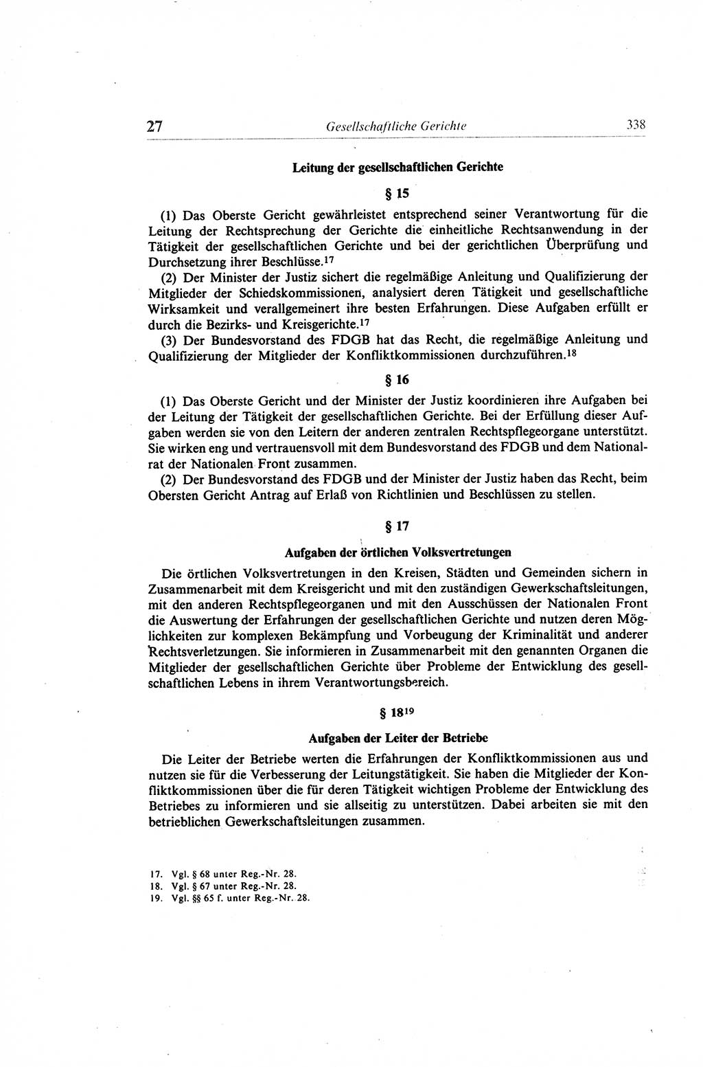Gesetzbuch der Arbeit (GBA) und andere ausgewählte rechtliche Bestimmungen [Deutsche Demokratische Republik (DDR)] 1968, Seite 338 (GBA DDR 1968, S. 338)