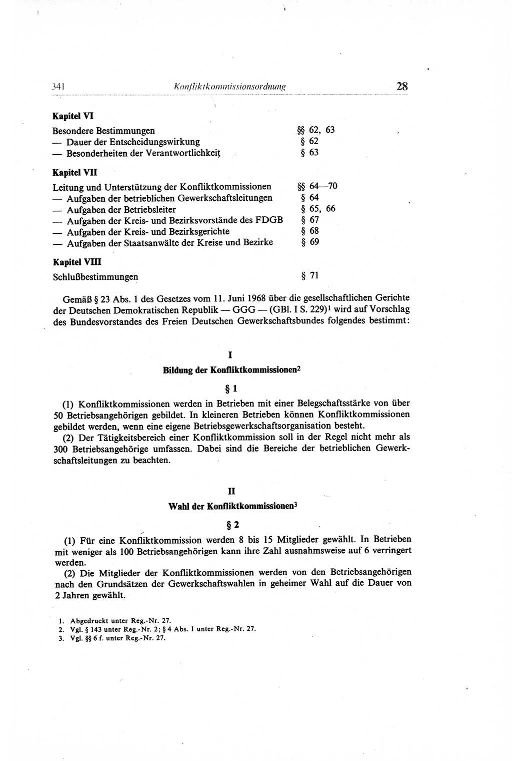 Gesetzbuch der Arbeit (GBA) und andere ausgewählte rechtliche Bestimmungen [Deutsche Demokratische Republik (DDR)] 1968, Seite 341 (GBA DDR 1968, S. 341)