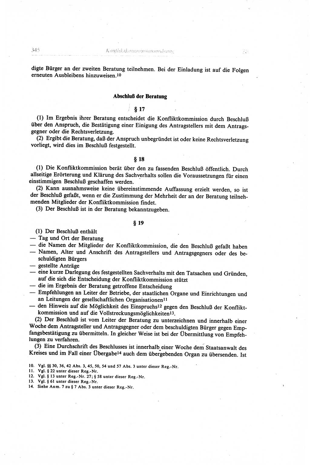 Gesetzbuch der Arbeit (GBA) und andere ausgewählte rechtliche Bestimmungen [Deutsche Demokratische Republik (DDR)] 1968, Seite 345 (GBA DDR 1968, S. 345)