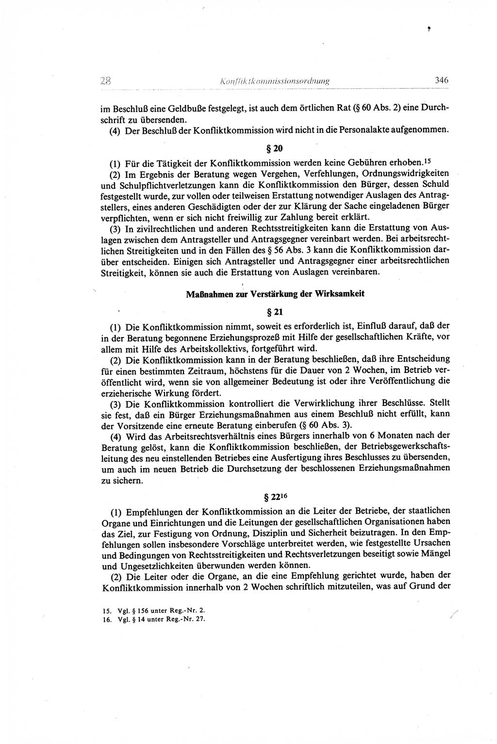 Gesetzbuch der Arbeit (GBA) und andere ausgewählte rechtliche Bestimmungen [Deutsche Demokratische Republik (DDR)] 1968, Seite 346 (GBA DDR 1968, S. 346)