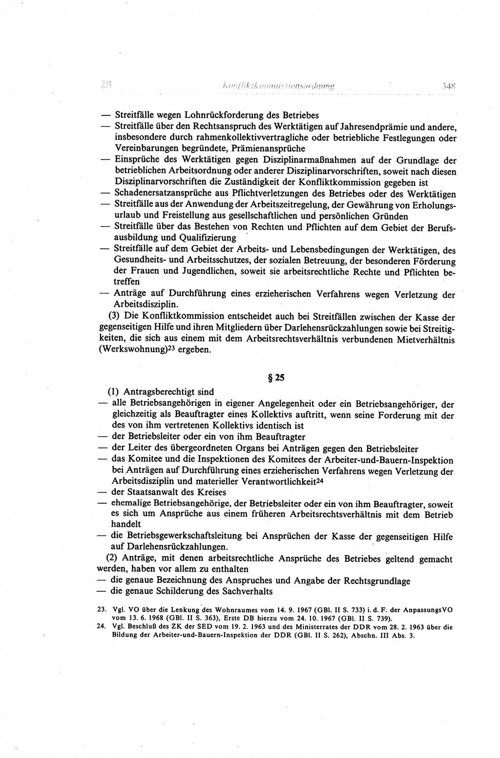 Gesetzbuch der Arbeit (GBA) und andere ausgewählte rechtliche Bestimmungen [Deutsche Demokratische Republik (DDR)] 1968, Seite 348 (GBA DDR 1968, S. 348)