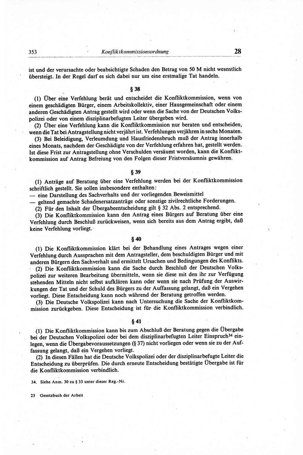 Gesetzbuch der Arbeit (GBA) und andere ausgewählte rechtliche Bestimmungen [Deutsche Demokratische Republik (DDR)] 1968, Seite 353 (GBA DDR 1968, S. 353)