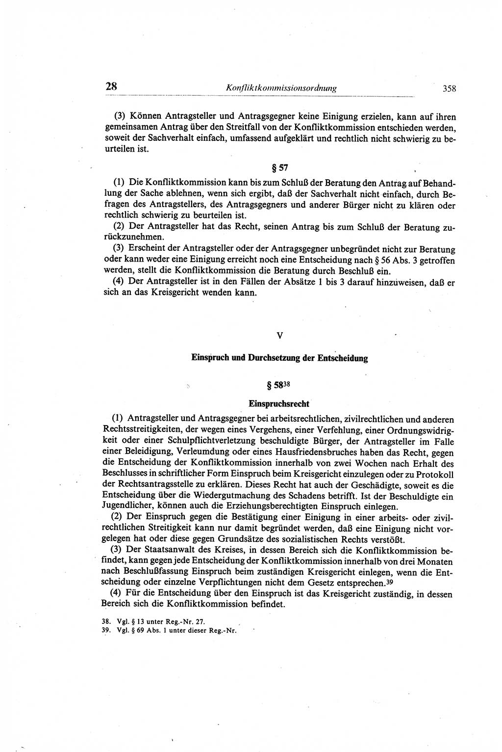 Gesetzbuch der Arbeit (GBA) und andere ausgewählte rechtliche Bestimmungen [Deutsche Demokratische Republik (DDR)] 1968, Seite 358 (GBA DDR 1968, S. 358)