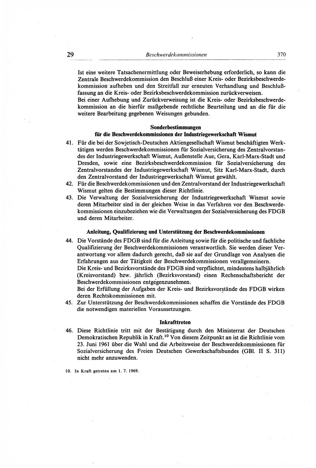 Gesetzbuch der Arbeit (GBA) und andere ausgewählte rechtliche Bestimmungen [Deutsche Demokratische Republik (DDR)] 1968, Seite 370 (GBA DDR 1968, S. 370)