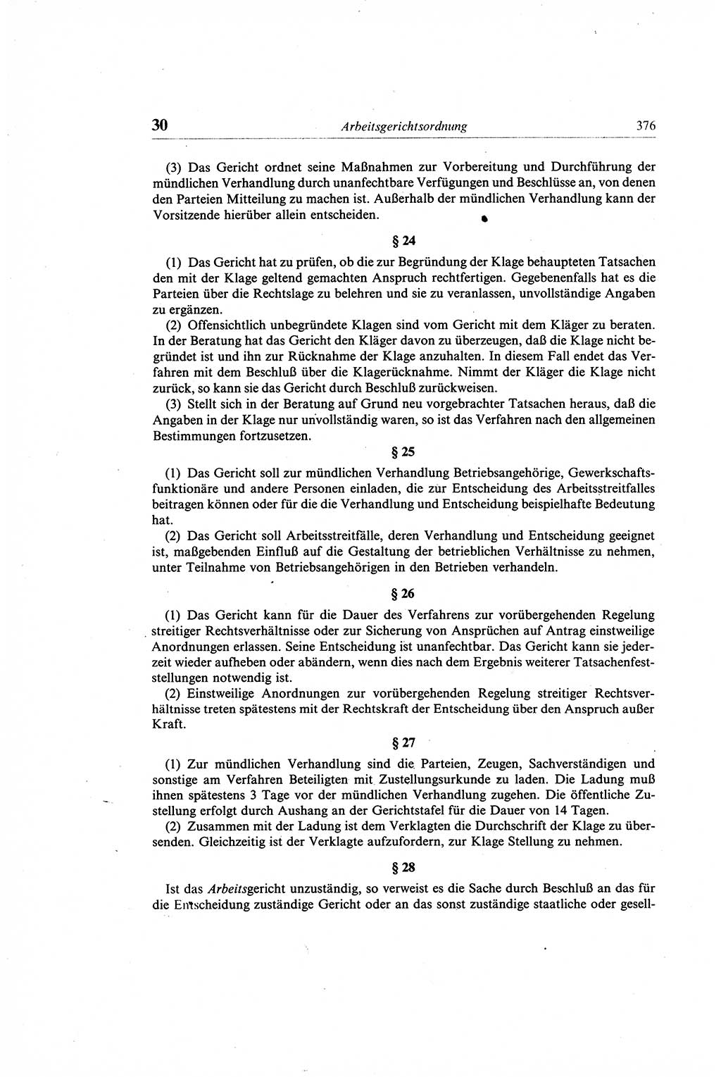 Gesetzbuch der Arbeit (GBA) und andere ausgewählte rechtliche Bestimmungen [Deutsche Demokratische Republik (DDR)] 1968, Seite 376 (GBA DDR 1968, S. 376)