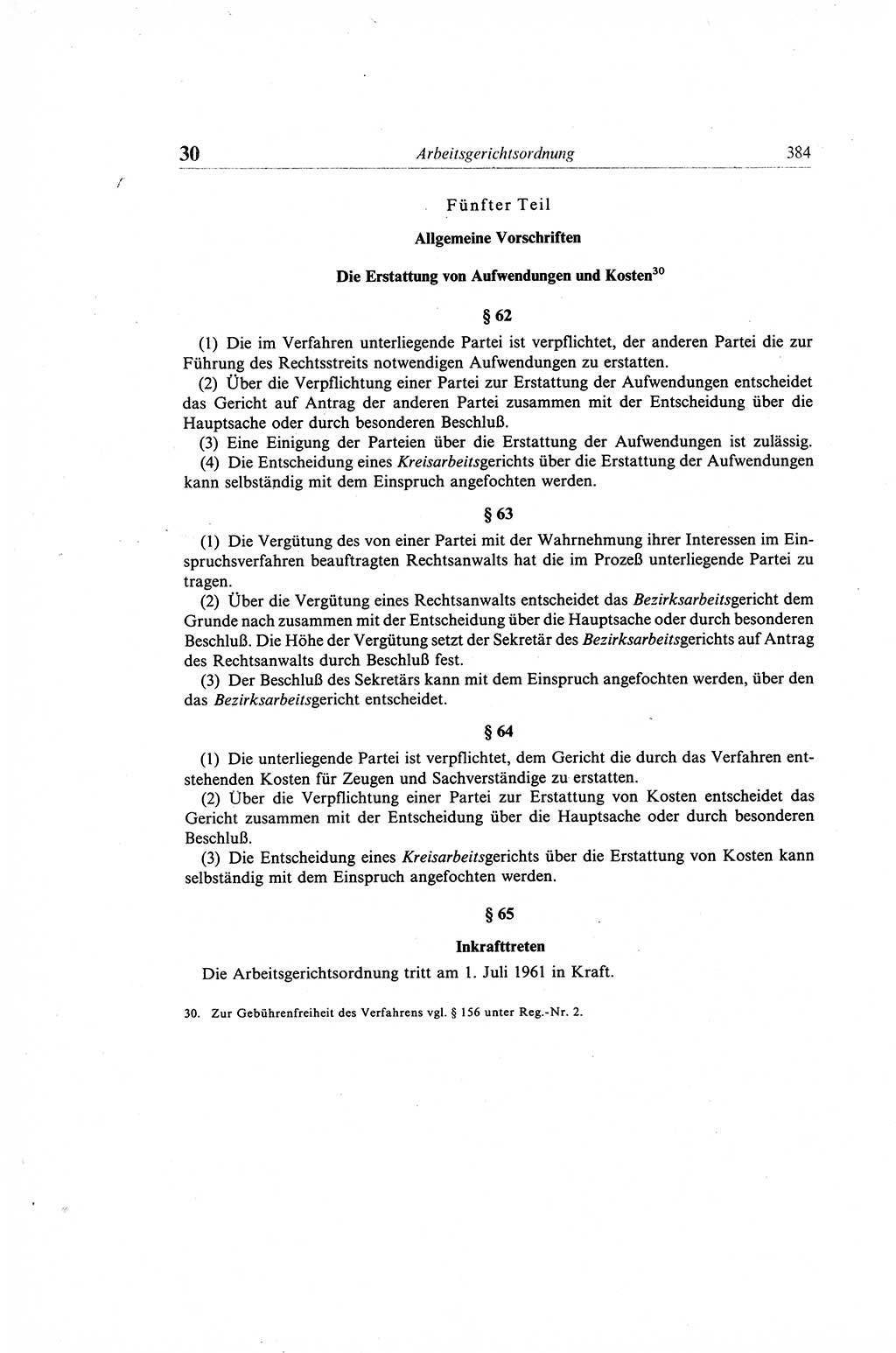 Gesetzbuch der Arbeit (GBA) und andere ausgewählte rechtliche Bestimmungen [Deutsche Demokratische Republik (DDR)] 1968, Seite 384 (GBA DDR 1968, S. 384)