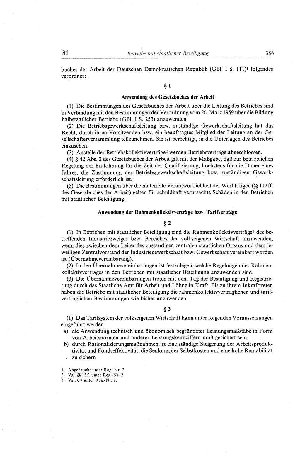 Gesetzbuch der Arbeit (GBA) und andere ausgewählte rechtliche Bestimmungen [Deutsche Demokratische Republik (DDR)] 1968, Seite 386 (GBA DDR 1968, S. 386)