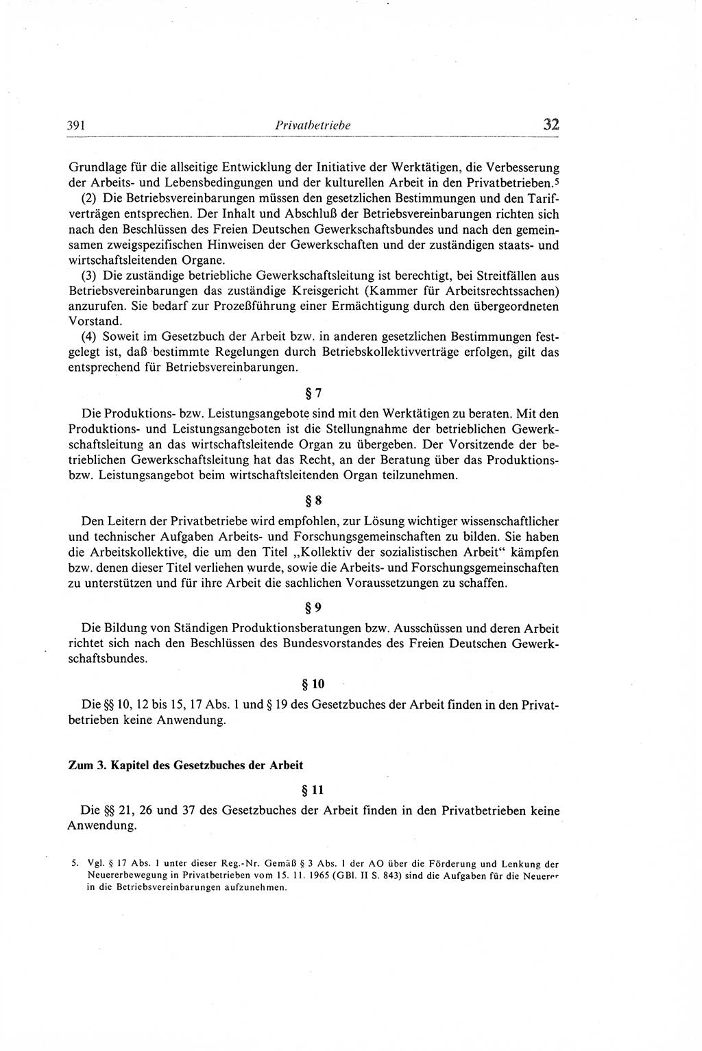Gesetzbuch der Arbeit (GBA) und andere ausgewählte rechtliche Bestimmungen [Deutsche Demokratische Republik (DDR)] 1968, Seite 391 (GBA DDR 1968, S. 391)