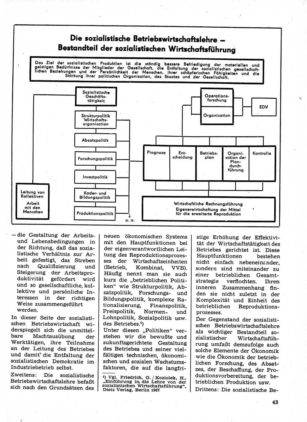 Neuer Weg (NW), Organ des Zentralkomitees (ZK) der SED (Sozialistische Einheitspartei Deutschlands) für Fragen des Parteilebens, 23. Jahrgang [Deutsche Demokratische Republik (DDR)] 1968, Seite 43 (NW ZK SED DDR 1968, S. 43)