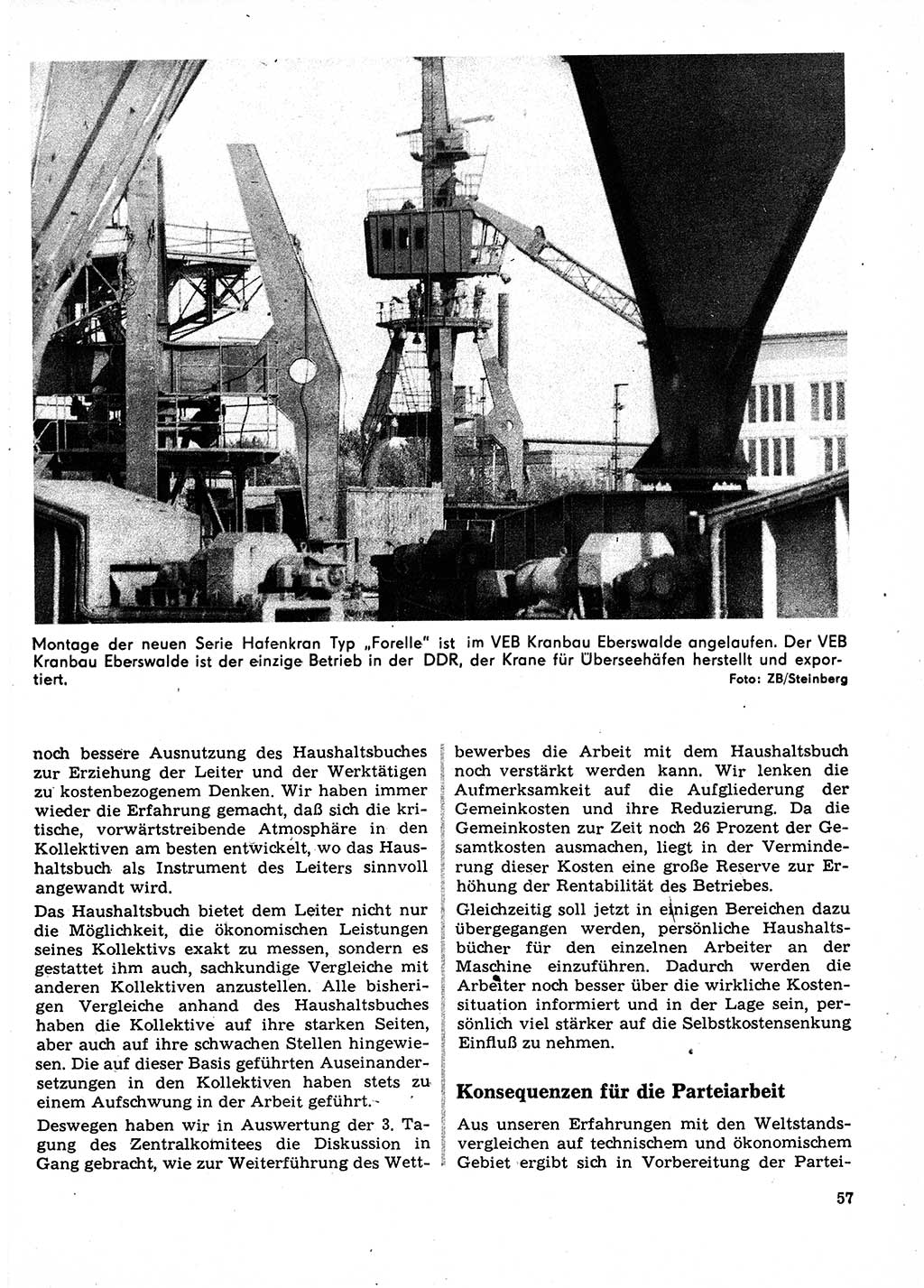 Neuer Weg (NW), Organ des Zentralkomitees (ZK) der SED (Sozialistische Einheitspartei Deutschlands) für Fragen des Parteilebens, 23. Jahrgang [Deutsche Demokratische Republik (DDR)] 1968, Seite 57 (NW ZK SED DDR 1968, S. 57)
