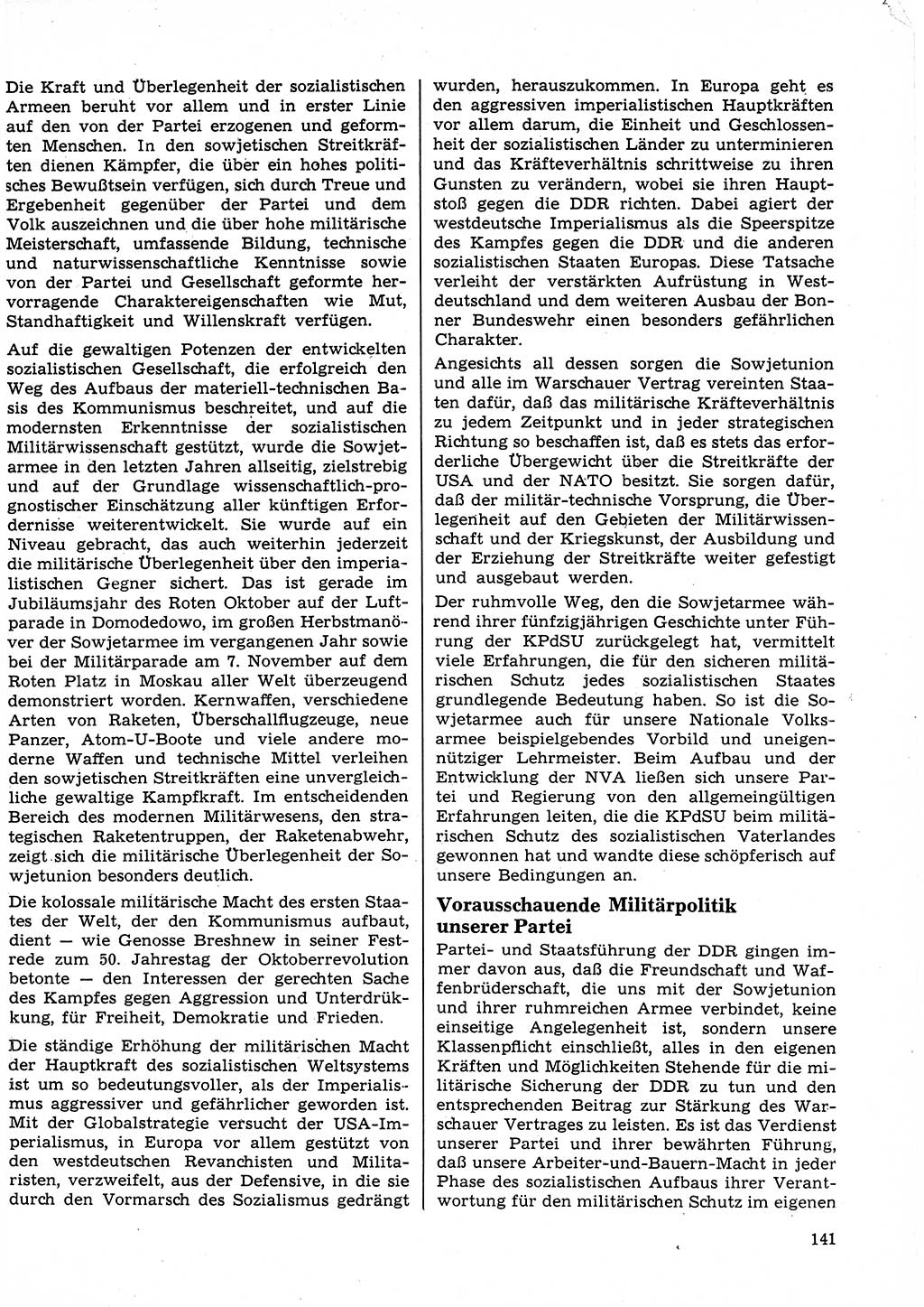 Neuer Weg (NW), Organ des Zentralkomitees (ZK) der SED (Sozialistische Einheitspartei Deutschlands) für Fragen des Parteilebens, 23. Jahrgang [Deutsche Demokratische Republik (DDR)] 1968, Seite 141 (NW ZK SED DDR 1968, S. 141)