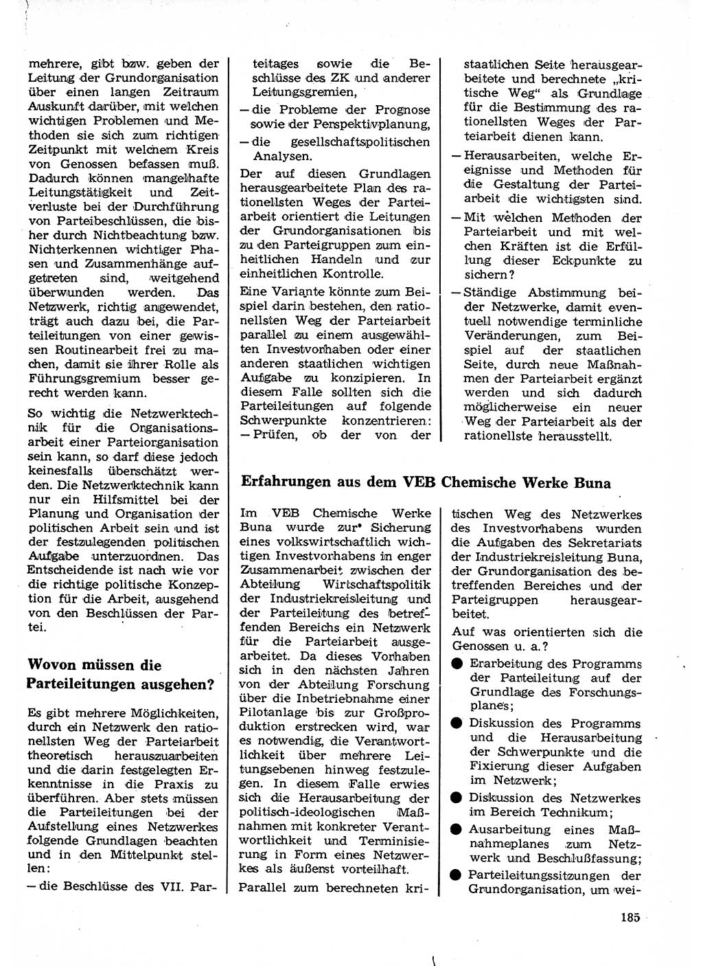 Neuer Weg (NW), Organ des Zentralkomitees (ZK) der SED (Sozialistische Einheitspartei Deutschlands) für Fragen des Parteilebens, 23. Jahrgang [Deutsche Demokratische Republik (DDR)] 1968, Seite 185 (NW ZK SED DDR 1968, S. 185)