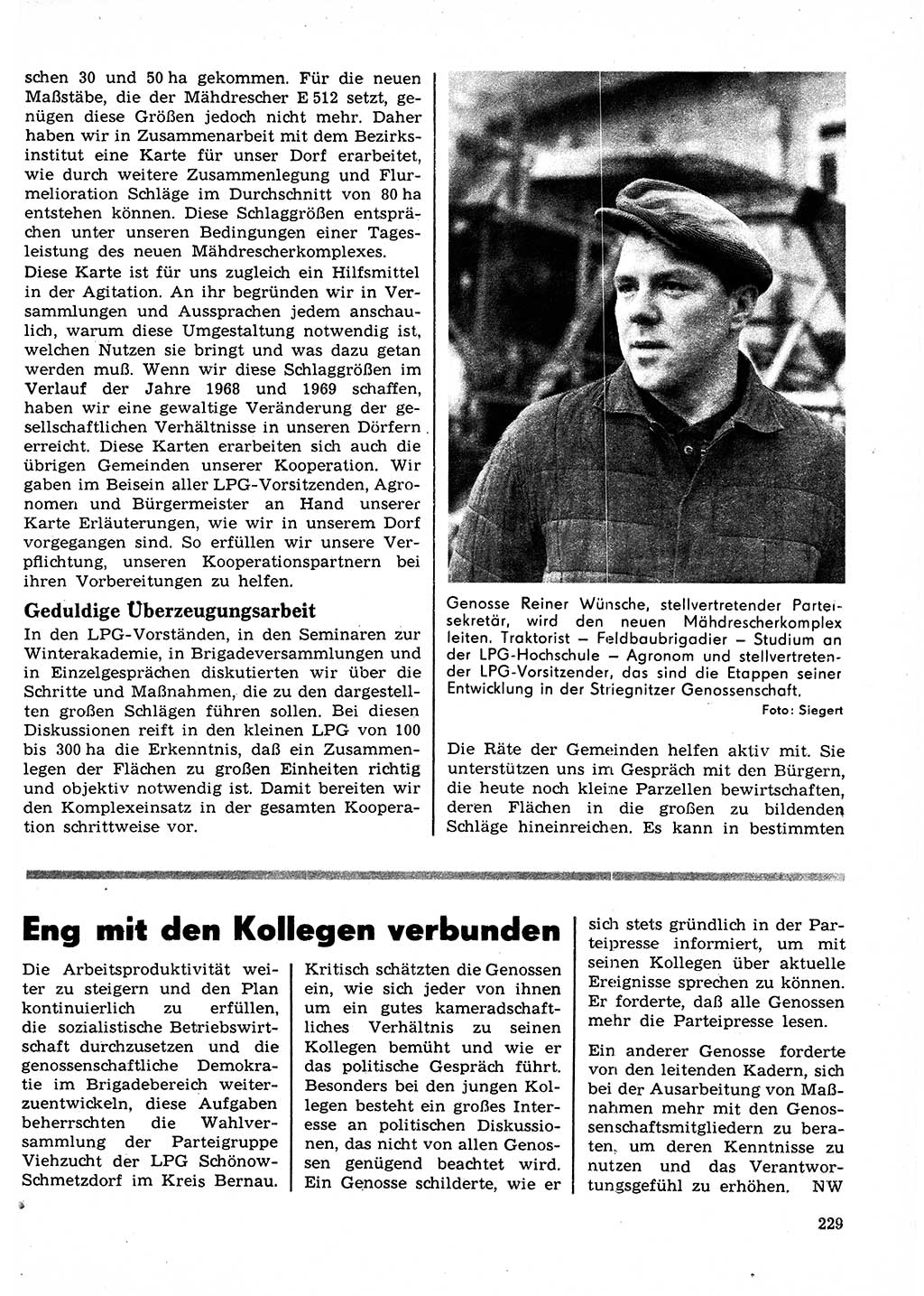 Neuer Weg (NW), Organ des Zentralkomitees (ZK) der SED (Sozialistische Einheitspartei Deutschlands) für Fragen des Parteilebens, 23. Jahrgang [Deutsche Demokratische Republik (DDR)] 1968, Seite 229 (NW ZK SED DDR 1968, S. 229)