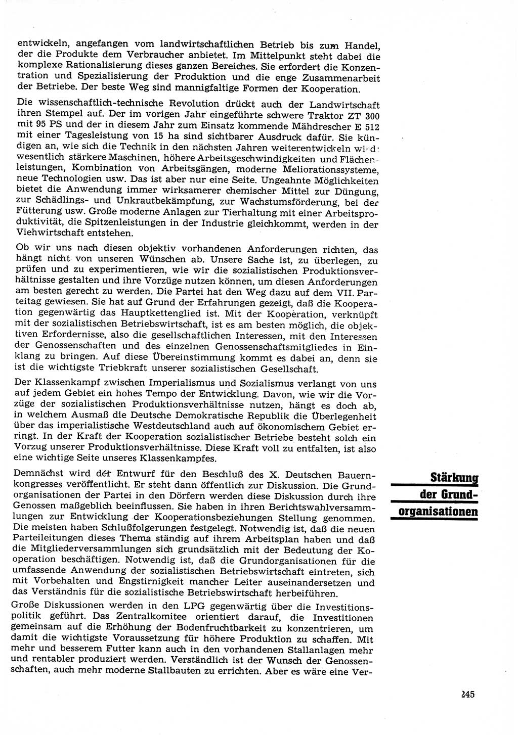 Neuer Weg (NW), Organ des Zentralkomitees (ZK) der SED (Sozialistische Einheitspartei Deutschlands) für Fragen des Parteilebens, 23. Jahrgang [Deutsche Demokratische Republik (DDR)] 1968, Seite 245 (NW ZK SED DDR 1968, S. 245)