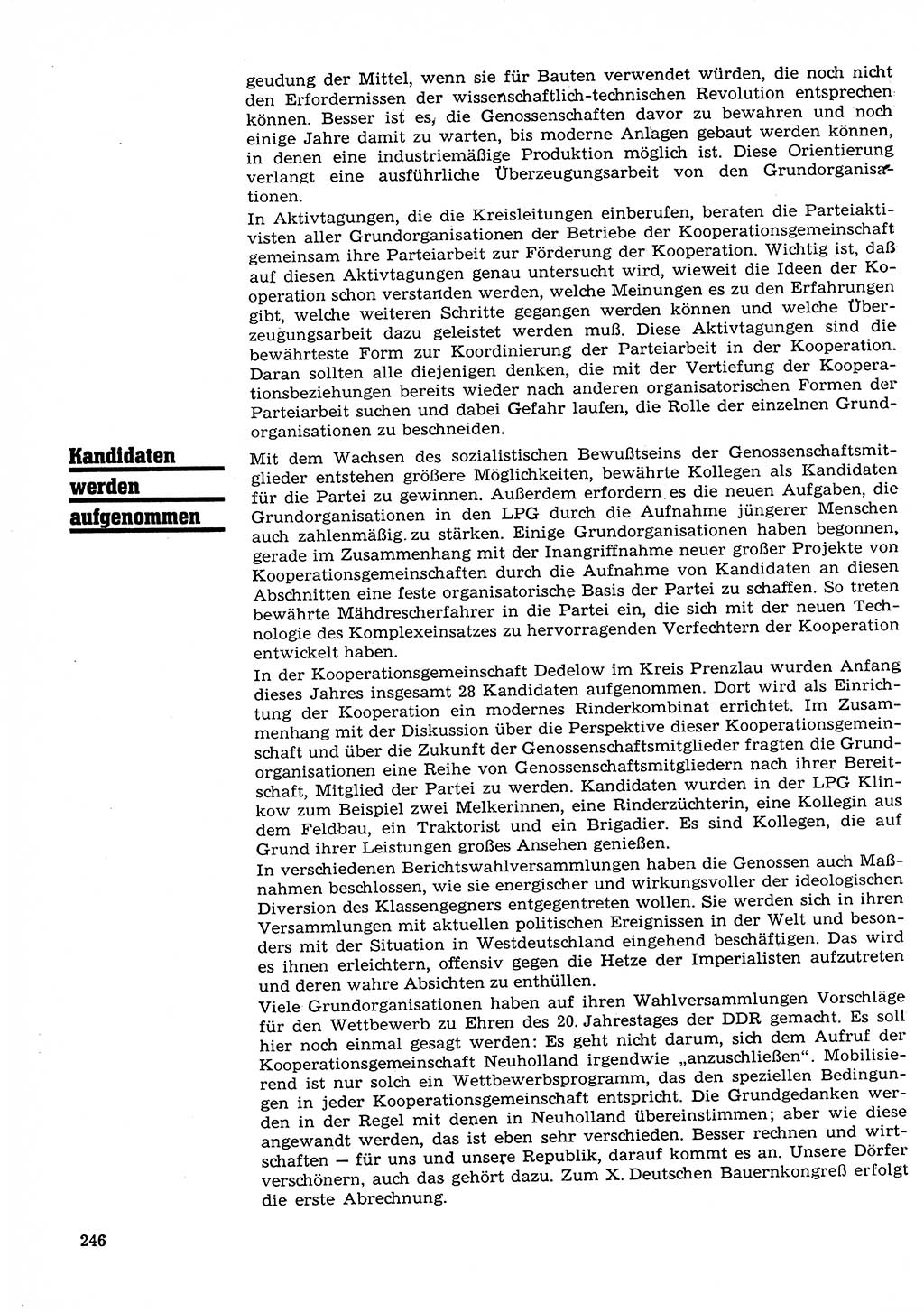 Neuer Weg (NW), Organ des Zentralkomitees (ZK) der SED (Sozialistische Einheitspartei Deutschlands) für Fragen des Parteilebens, 23. Jahrgang [Deutsche Demokratische Republik (DDR)] 1968, Seite 246 (NW ZK SED DDR 1968, S. 246)