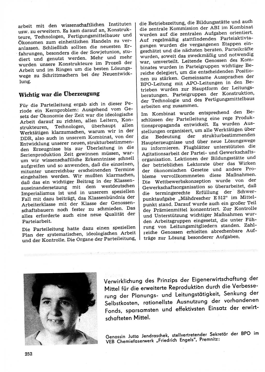 Neuer Weg (NW), Organ des Zentralkomitees (ZK) der SED (Sozialistische Einheitspartei Deutschlands) für Fragen des Parteilebens, 23. Jahrgang [Deutsche Demokratische Republik (DDR)] 1968, Seite 252 (NW ZK SED DDR 1968, S. 252)