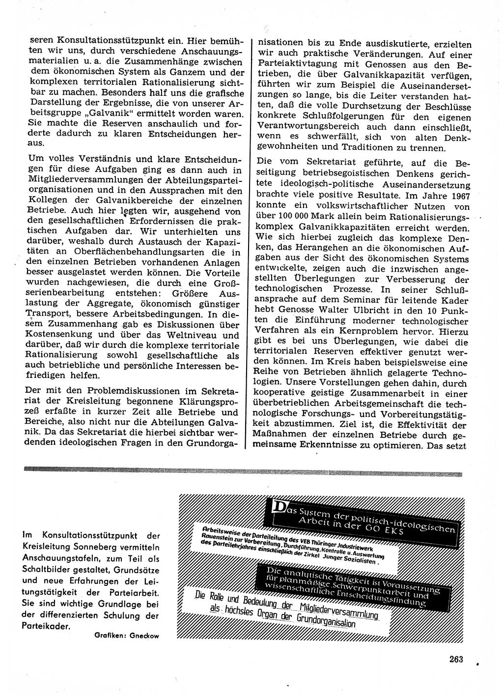 Neuer Weg (NW), Organ des Zentralkomitees (ZK) der SED (Sozialistische Einheitspartei Deutschlands) für Fragen des Parteilebens, 23. Jahrgang [Deutsche Demokratische Republik (DDR)] 1968, Seite 263 (NW ZK SED DDR 1968, S. 263)