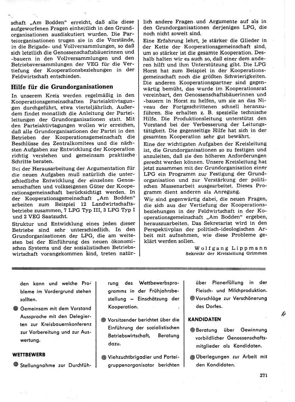 Neuer Weg (NW), Organ des Zentralkomitees (ZK) der SED (Sozialistische Einheitspartei Deutschlands) für Fragen des Parteilebens, 23. Jahrgang [Deutsche Demokratische Republik (DDR)] 1968, Seite 271 (NW ZK SED DDR 1968, S. 271)