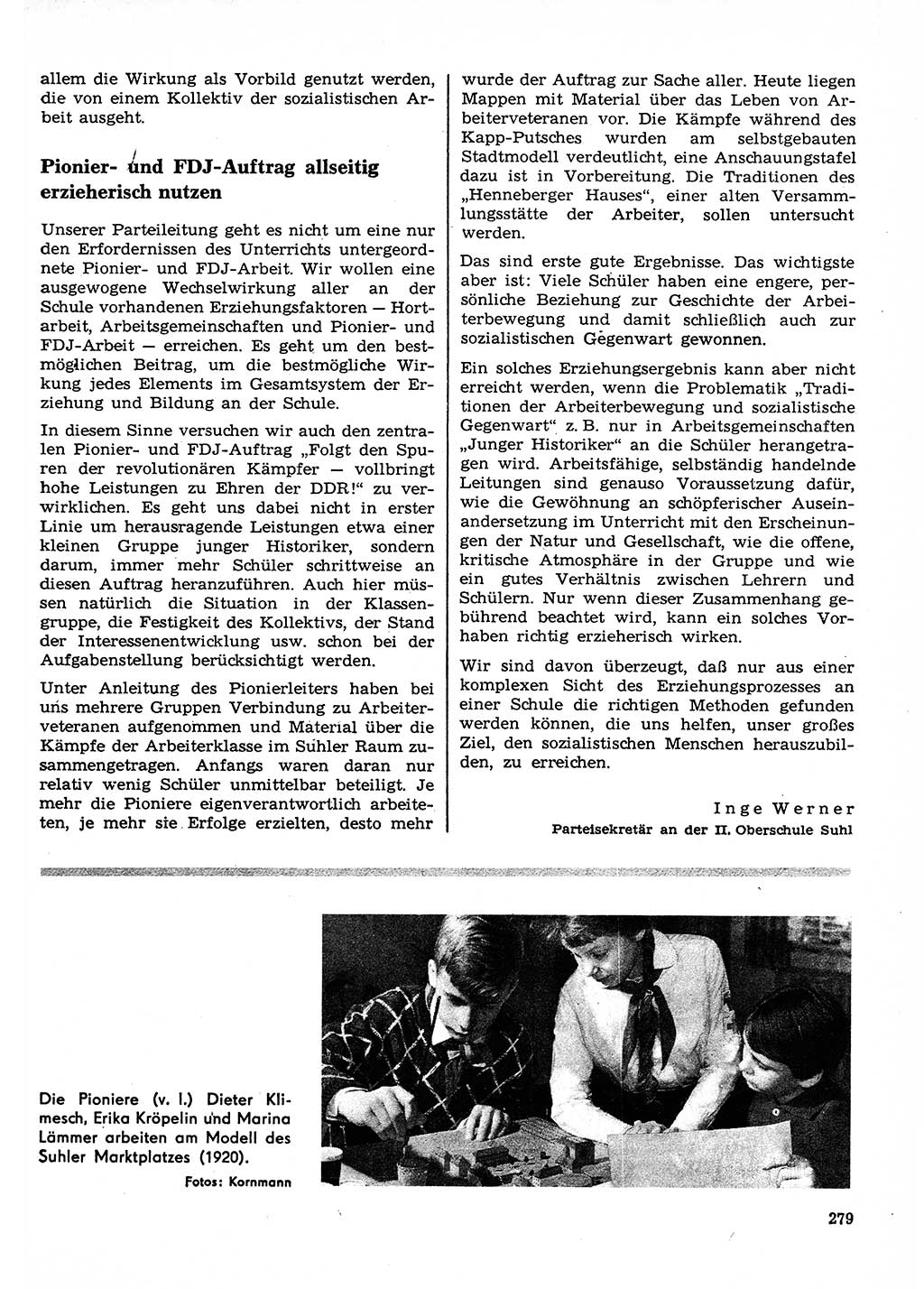 Neuer Weg (NW), Organ des Zentralkomitees (ZK) der SED (Sozialistische Einheitspartei Deutschlands) für Fragen des Parteilebens, 23. Jahrgang [Deutsche Demokratische Republik (DDR)] 1968, Seite 279 (NW ZK SED DDR 1968, S. 279)