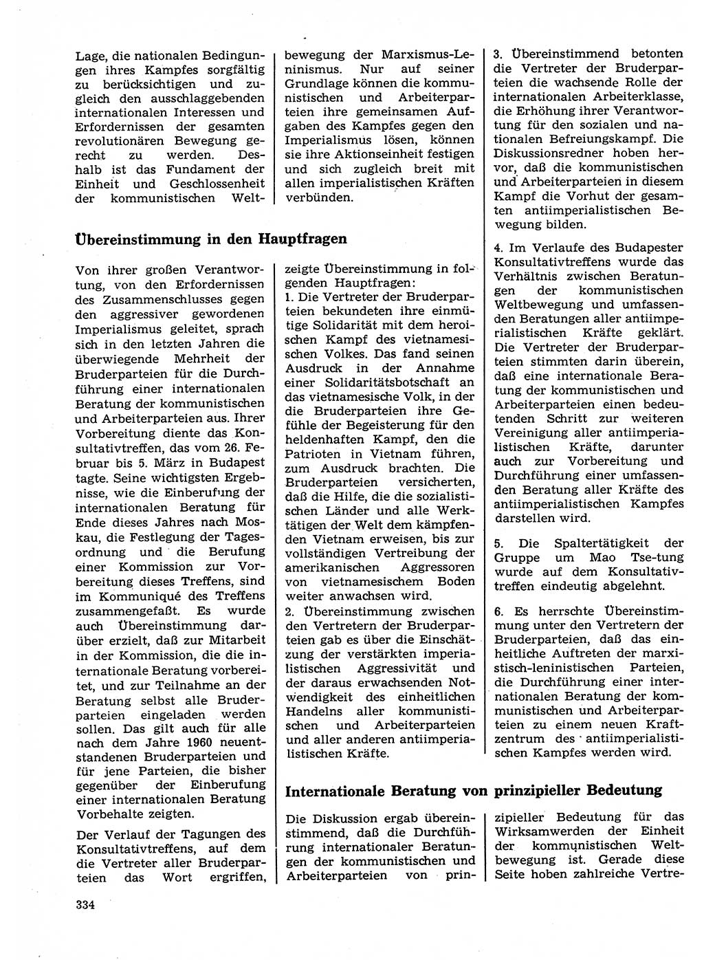 Neuer Weg (NW), Organ des Zentralkomitees (ZK) der SED (Sozialistische Einheitspartei Deutschlands) für Fragen des Parteilebens, 23. Jahrgang [Deutsche Demokratische Republik (DDR)] 1968, Seite 334 (NW ZK SED DDR 1968, S. 334)