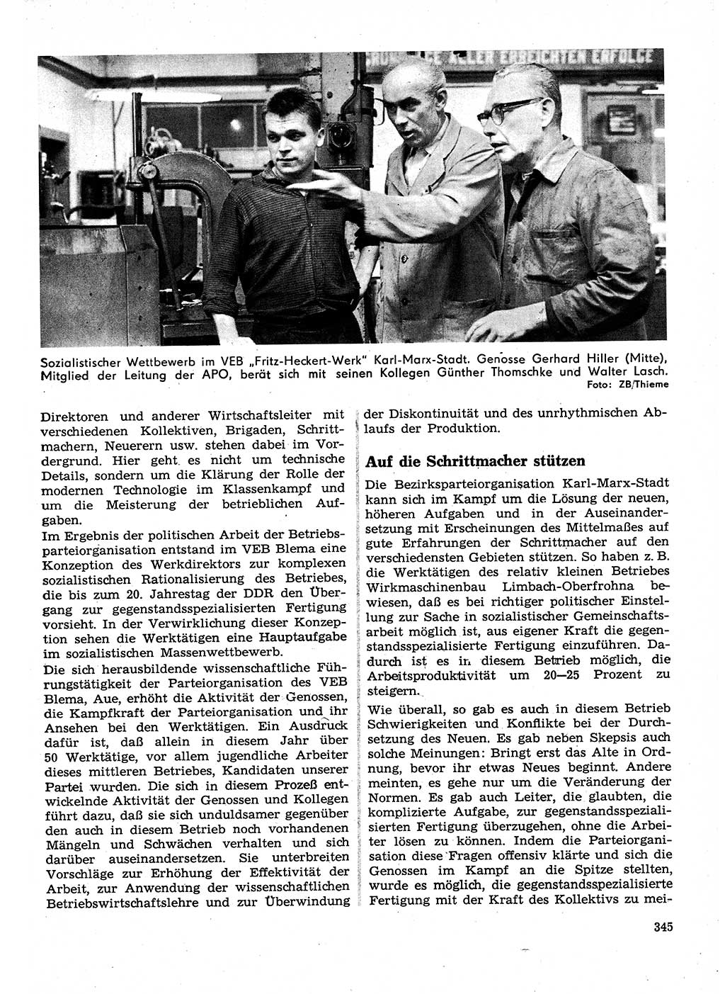 Neuer Weg (NW), Organ des Zentralkomitees (ZK) der SED (Sozialistische Einheitspartei Deutschlands) für Fragen des Parteilebens, 23. Jahrgang [Deutsche Demokratische Republik (DDR)] 1968, Seite 345 (NW ZK SED DDR 1968, S. 345)