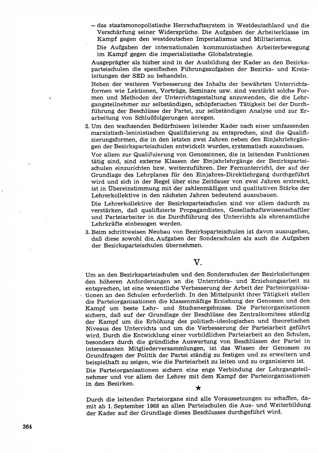 Neuer Weg (NW), Organ des Zentralkomitees (ZK) der SED (Sozialistische Einheitspartei Deutschlands) für Fragen des Parteilebens, 23. Jahrgang [Deutsche Demokratische Republik (DDR)] 1968, Seite 364 (NW ZK SED DDR 1968, S. 364)