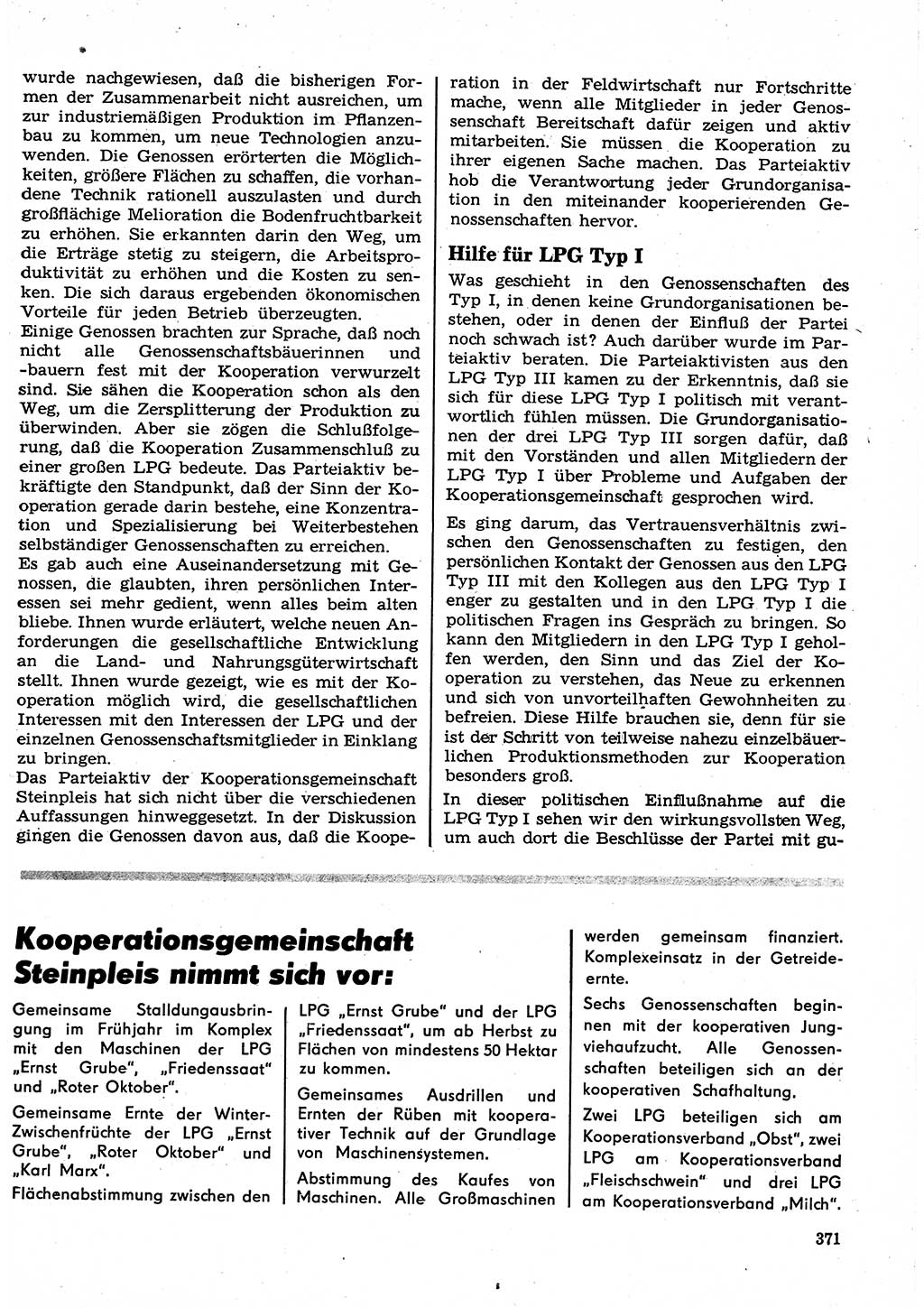 Neuer Weg (NW), Organ des Zentralkomitees (ZK) der SED (Sozialistische Einheitspartei Deutschlands) für Fragen des Parteilebens, 23. Jahrgang [Deutsche Demokratische Republik (DDR)] 1968, Seite 371 (NW ZK SED DDR 1968, S. 371)