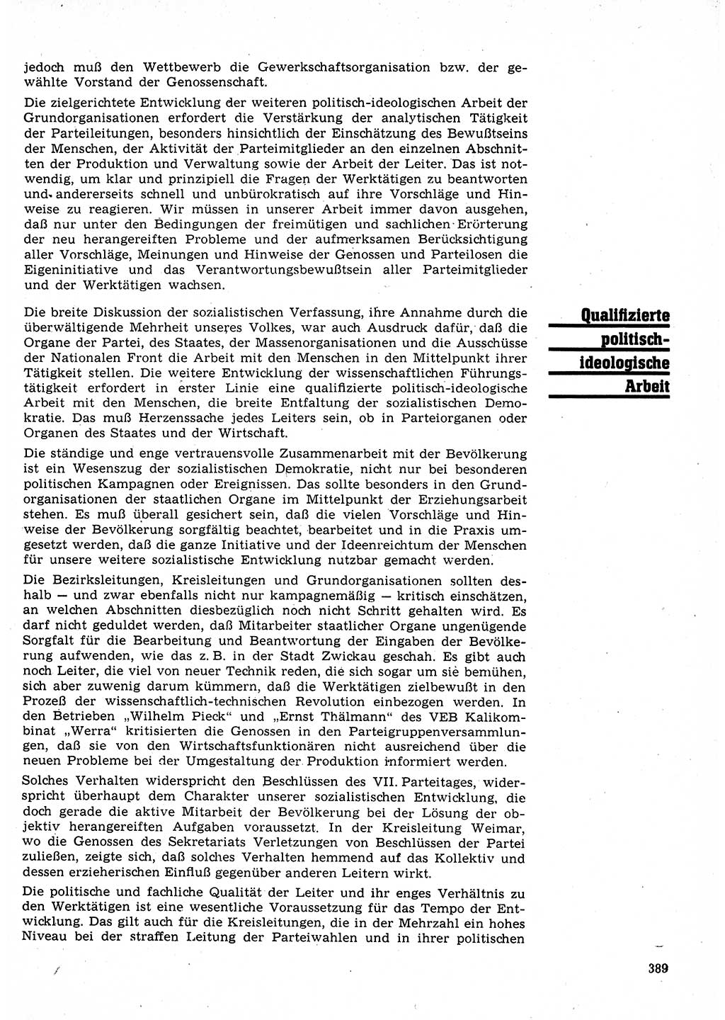 Neuer Weg (NW), Organ des Zentralkomitees (ZK) der SED (Sozialistische Einheitspartei Deutschlands) für Fragen des Parteilebens, 23. Jahrgang [Deutsche Demokratische Republik (DDR)] 1968, Seite 389 (NW ZK SED DDR 1968, S. 389)
