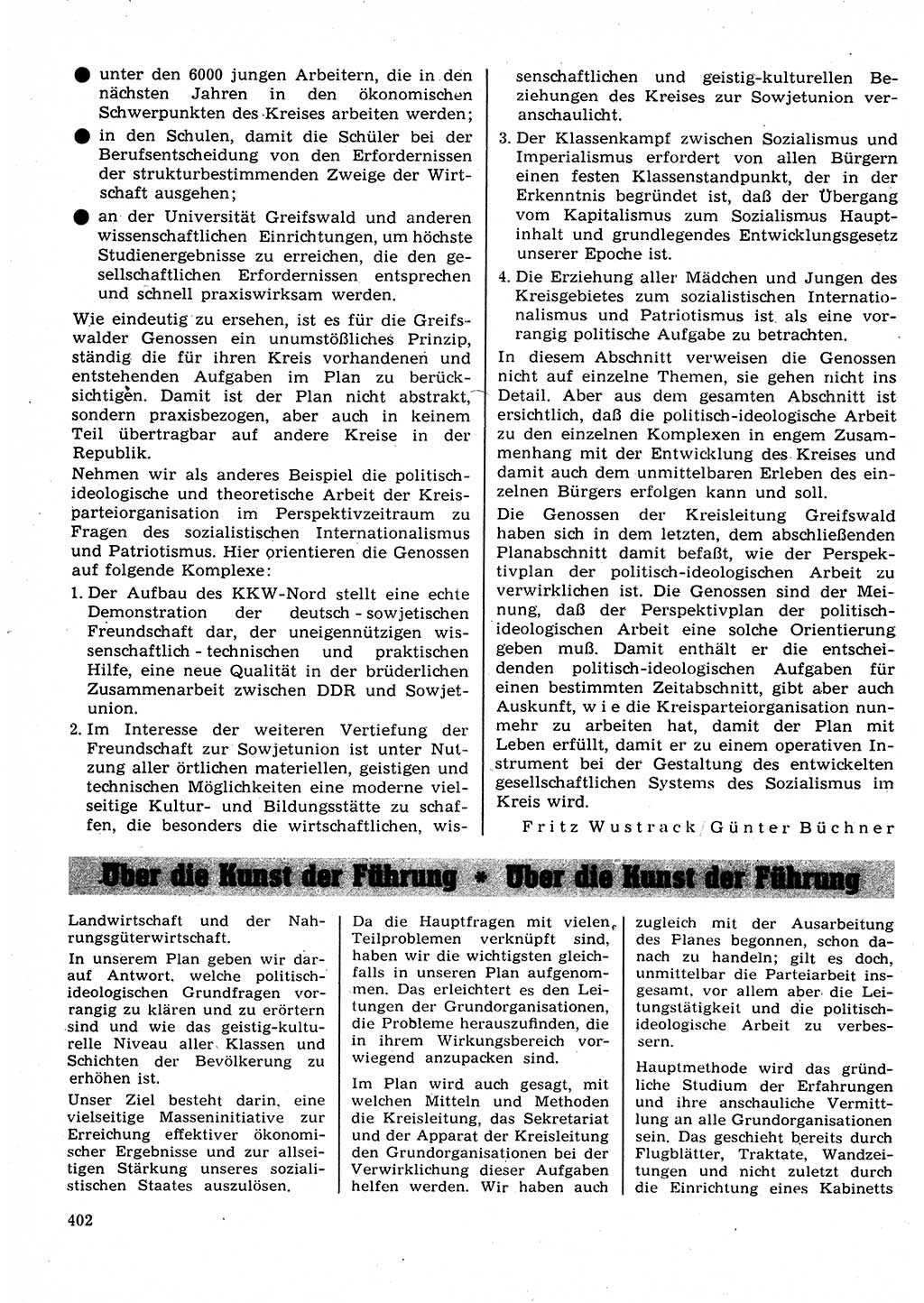 Neuer Weg (NW), Organ des Zentralkomitees (ZK) der SED (Sozialistische Einheitspartei Deutschlands) für Fragen des Parteilebens, 23. Jahrgang [Deutsche Demokratische Republik (DDR)] 1968, Seite 402 (NW ZK SED DDR 1968, S. 402)