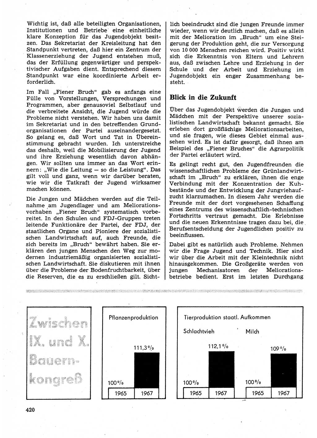 Neuer Weg (NW), Organ des Zentralkomitees (ZK) der SED (Sozialistische Einheitspartei Deutschlands) für Fragen des Parteilebens, 23. Jahrgang [Deutsche Demokratische Republik (DDR)] 1968, Seite 420 (NW ZK SED DDR 1968, S. 420)