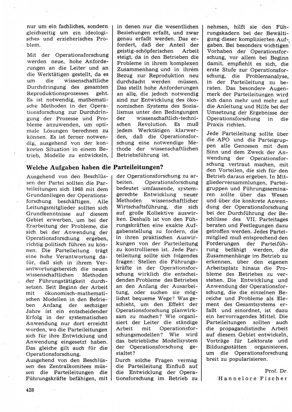 Neuer Weg (NW), Organ des Zentralkomitees (ZK) der SED (Sozialistische Einheitspartei Deutschlands) für Fragen des Parteilebens, 23. Jahrgang [Deutsche Demokratische Republik (DDR)] 1968, Seite 428 (NW ZK SED DDR 1968, S. 428)