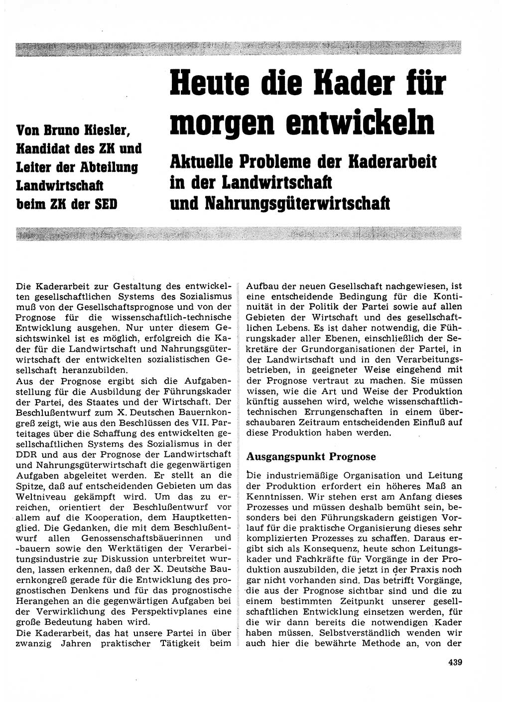 Neuer Weg (NW), Organ des Zentralkomitees (ZK) der SED (Sozialistische Einheitspartei Deutschlands) für Fragen des Parteilebens, 23. Jahrgang [Deutsche Demokratische Republik (DDR)] 1968, Seite 439 (NW ZK SED DDR 1968, S. 439)