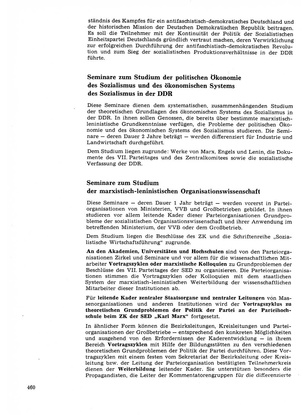 Neuer Weg (NW), Organ des Zentralkomitees (ZK) der SED (Sozialistische Einheitspartei Deutschlands) für Fragen des Parteilebens, 23. Jahrgang [Deutsche Demokratische Republik (DDR)] 1968, Seite 460 (NW ZK SED DDR 1968, S. 460)