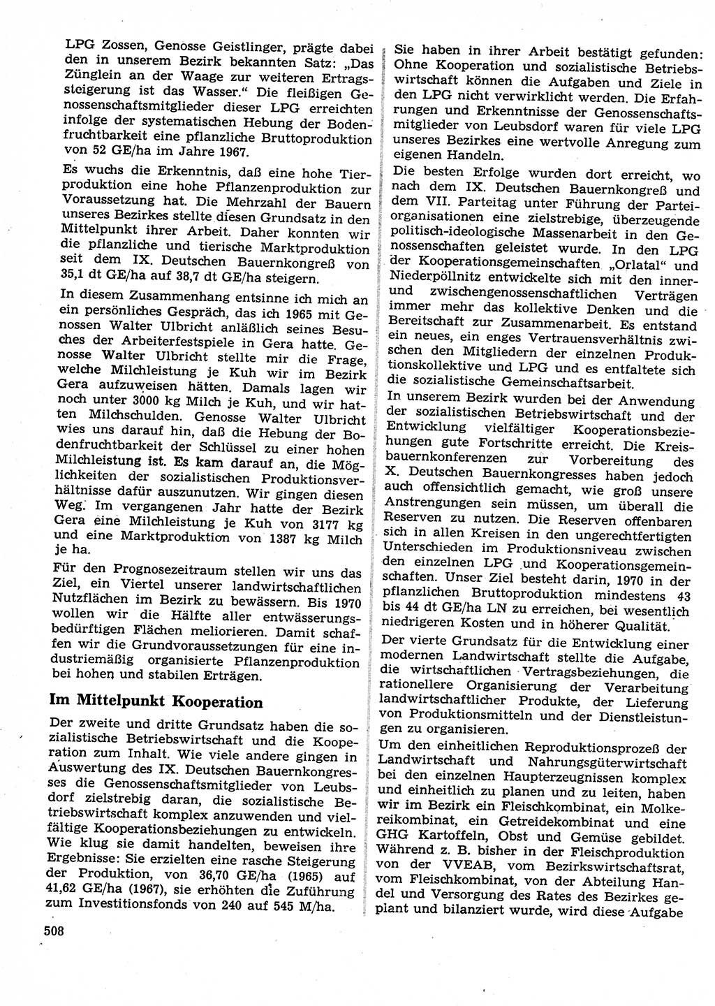 Neuer Weg (NW), Organ des Zentralkomitees (ZK) der SED (Sozialistische Einheitspartei Deutschlands) für Fragen des Parteilebens, 23. Jahrgang [Deutsche Demokratische Republik (DDR)] 1968, Seite 508 (NW ZK SED DDR 1968, S. 508)