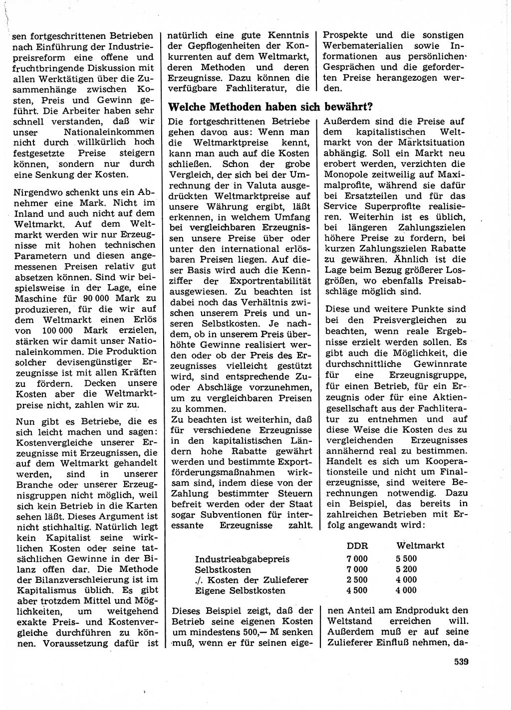 Neuer Weg (NW), Organ des Zentralkomitees (ZK) der SED (Sozialistische Einheitspartei Deutschlands) für Fragen des Parteilebens, 23. Jahrgang [Deutsche Demokratische Republik (DDR)] 1968, Seite 539 (NW ZK SED DDR 1968, S. 539)