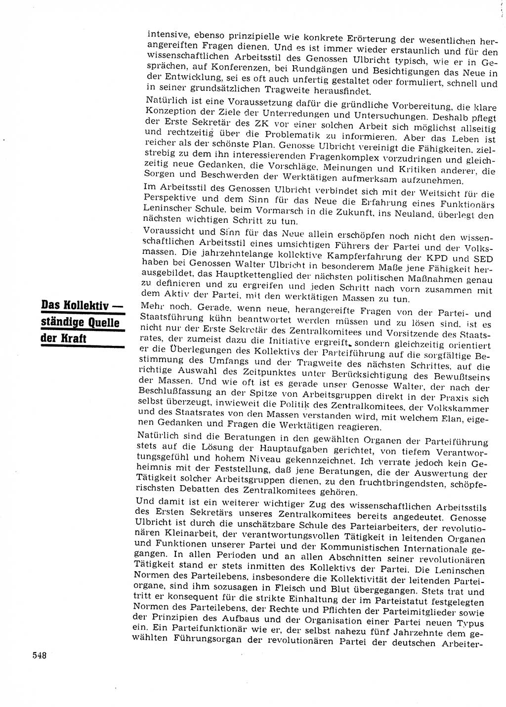 Neuer Weg (NW), Organ des Zentralkomitees (ZK) der SED (Sozialistische Einheitspartei Deutschlands) für Fragen des Parteilebens, 23. Jahrgang [Deutsche Demokratische Republik (DDR)] 1968, Seite 548 (NW ZK SED DDR 1968, S. 548)