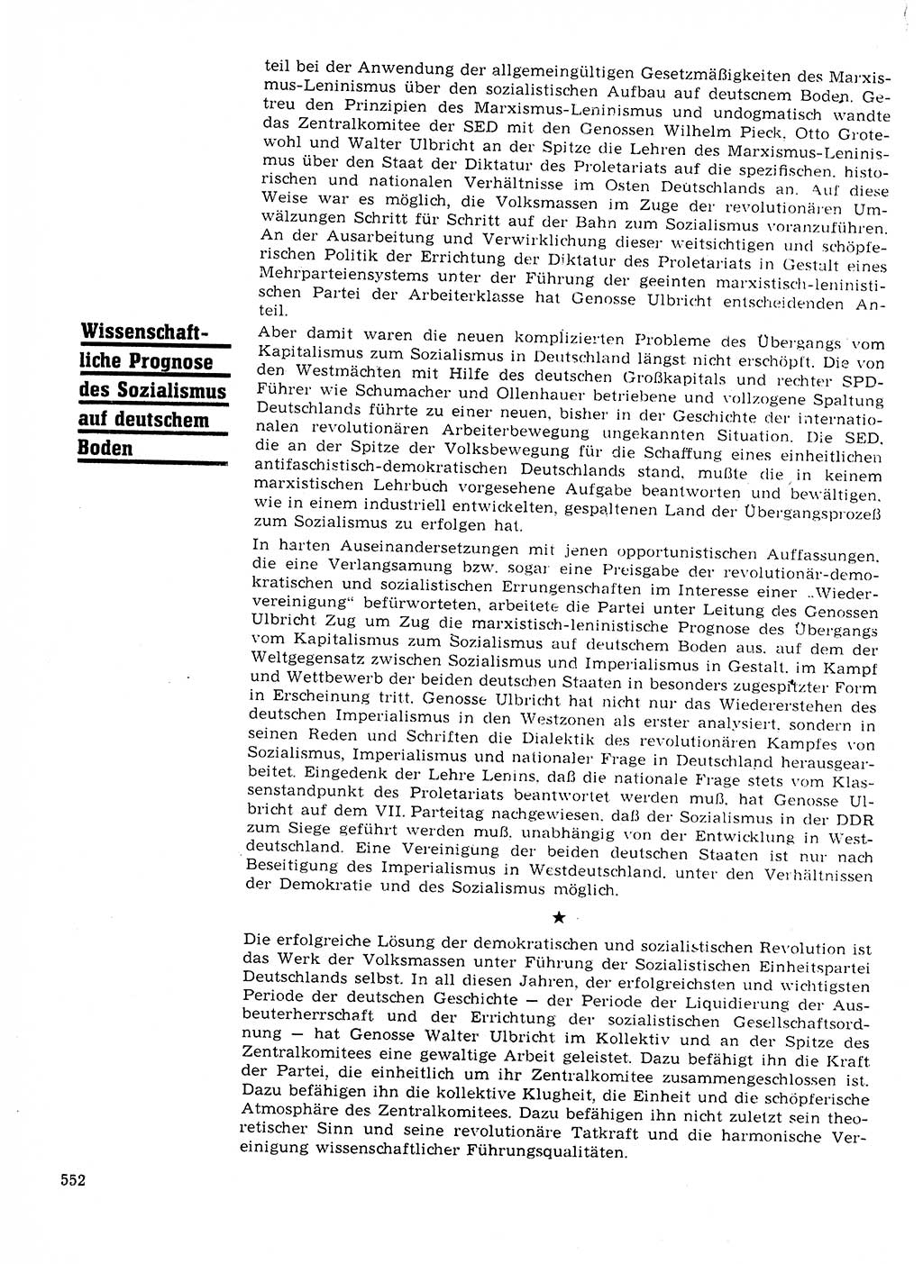 Neuer Weg (NW), Organ des Zentralkomitees (ZK) der SED (Sozialistische Einheitspartei Deutschlands) für Fragen des Parteilebens, 23. Jahrgang [Deutsche Demokratische Republik (DDR)] 1968, Seite 552 (NW ZK SED DDR 1968, S. 552)