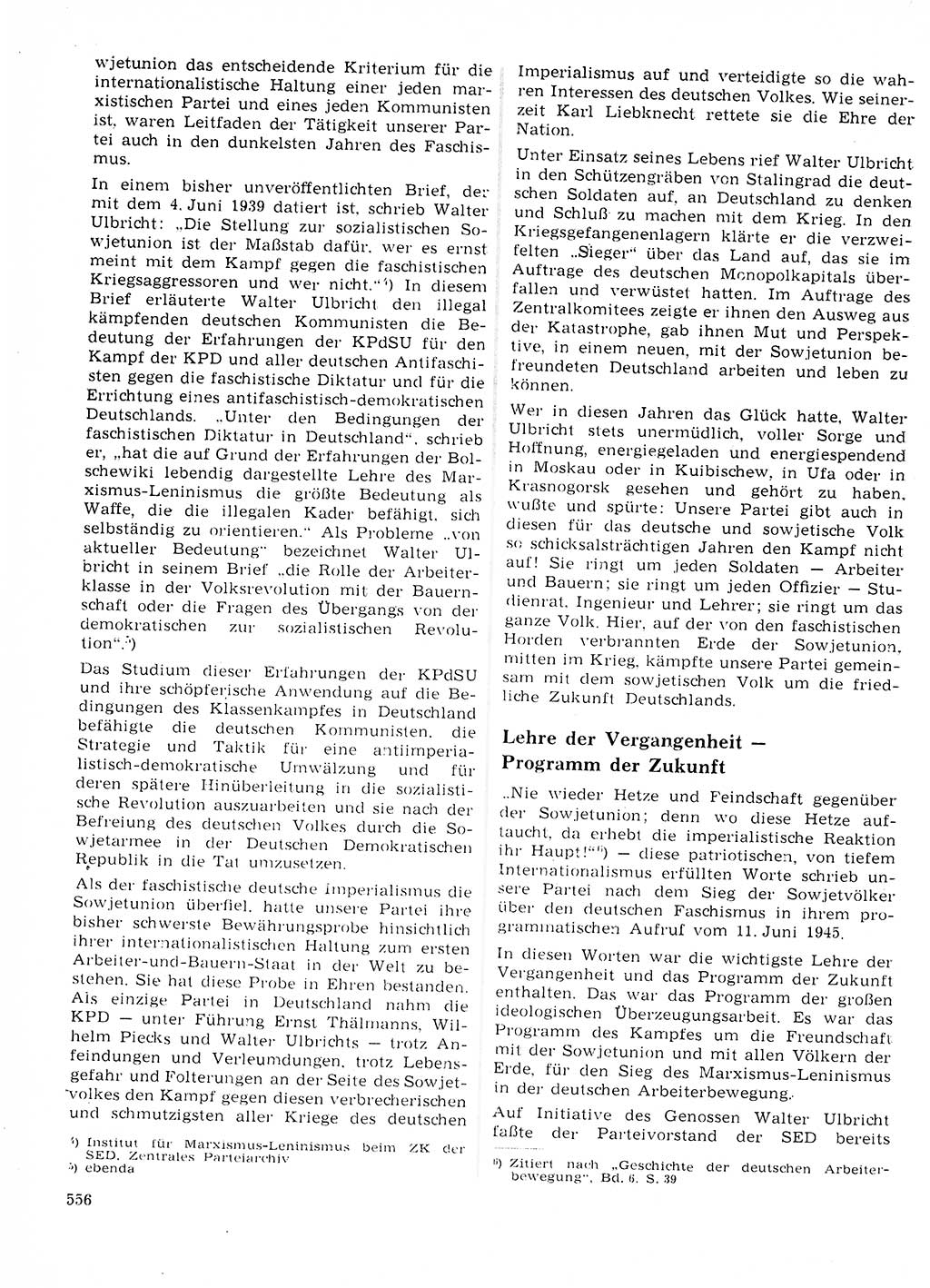 Neuer Weg (NW), Organ des Zentralkomitees (ZK) der SED (Sozialistische Einheitspartei Deutschlands) für Fragen des Parteilebens, 23. Jahrgang [Deutsche Demokratische Republik (DDR)] 1968, Seite 556 (NW ZK SED DDR 1968, S. 556)