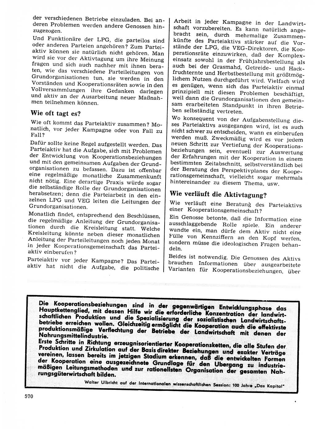 Neuer Weg (NW), Organ des Zentralkomitees (ZK) der SED (Sozialistische Einheitspartei Deutschlands) für Fragen des Parteilebens, 23. Jahrgang [Deutsche Demokratische Republik (DDR)] 1968, Seite 570 (NW ZK SED DDR 1968, S. 570)