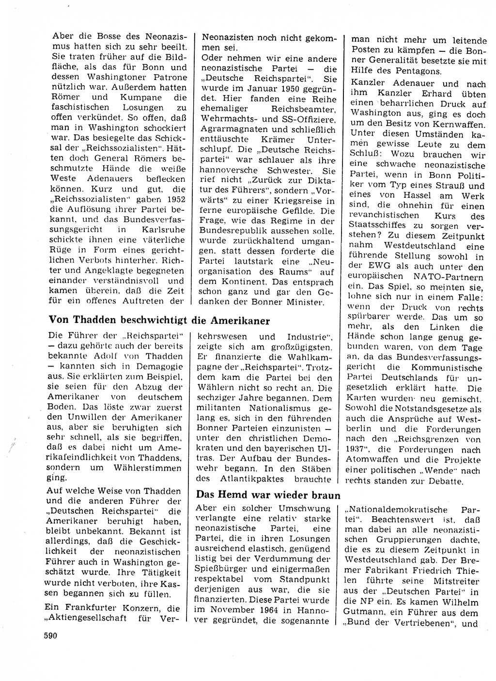Neuer Weg (NW), Organ des Zentralkomitees (ZK) der SED (Sozialistische Einheitspartei Deutschlands) für Fragen des Parteilebens, 23. Jahrgang [Deutsche Demokratische Republik (DDR)] 1968, Seite 590 (NW ZK SED DDR 1968, S. 590)