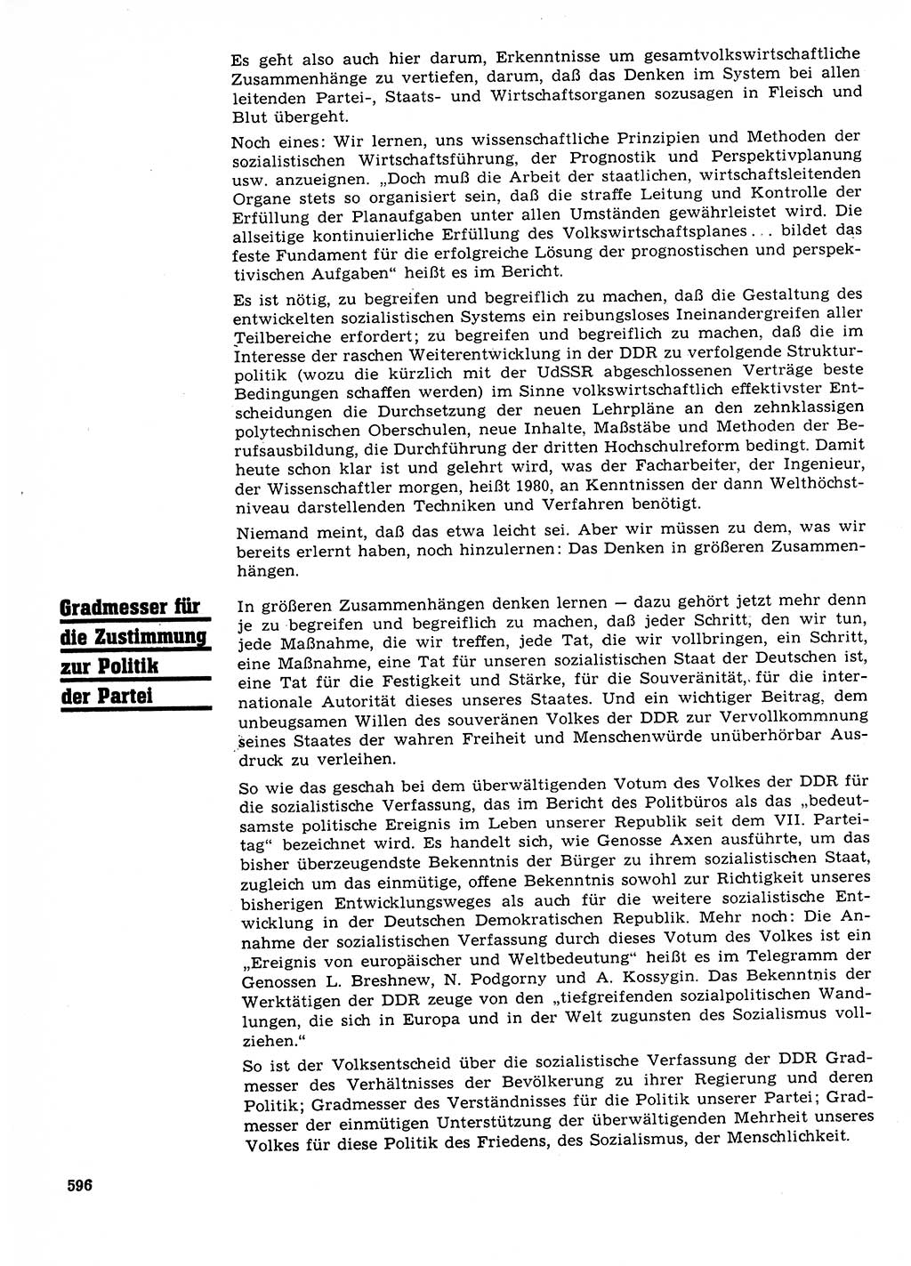 Neuer Weg (NW), Organ des Zentralkomitees (ZK) der SED (Sozialistische Einheitspartei Deutschlands) für Fragen des Parteilebens, 23. Jahrgang [Deutsche Demokratische Republik (DDR)] 1968, Seite 596 (NW ZK SED DDR 1968, S. 596)