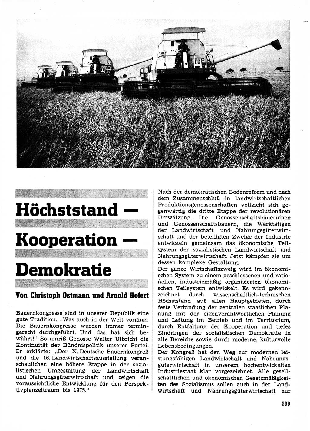 Neuer Weg (NW), Organ des Zentralkomitees (ZK) der SED (Sozialistische Einheitspartei Deutschlands) für Fragen des Parteilebens, 23. Jahrgang [Deutsche Demokratische Republik (DDR)] 1968, Seite 599 (NW ZK SED DDR 1968, S. 599)