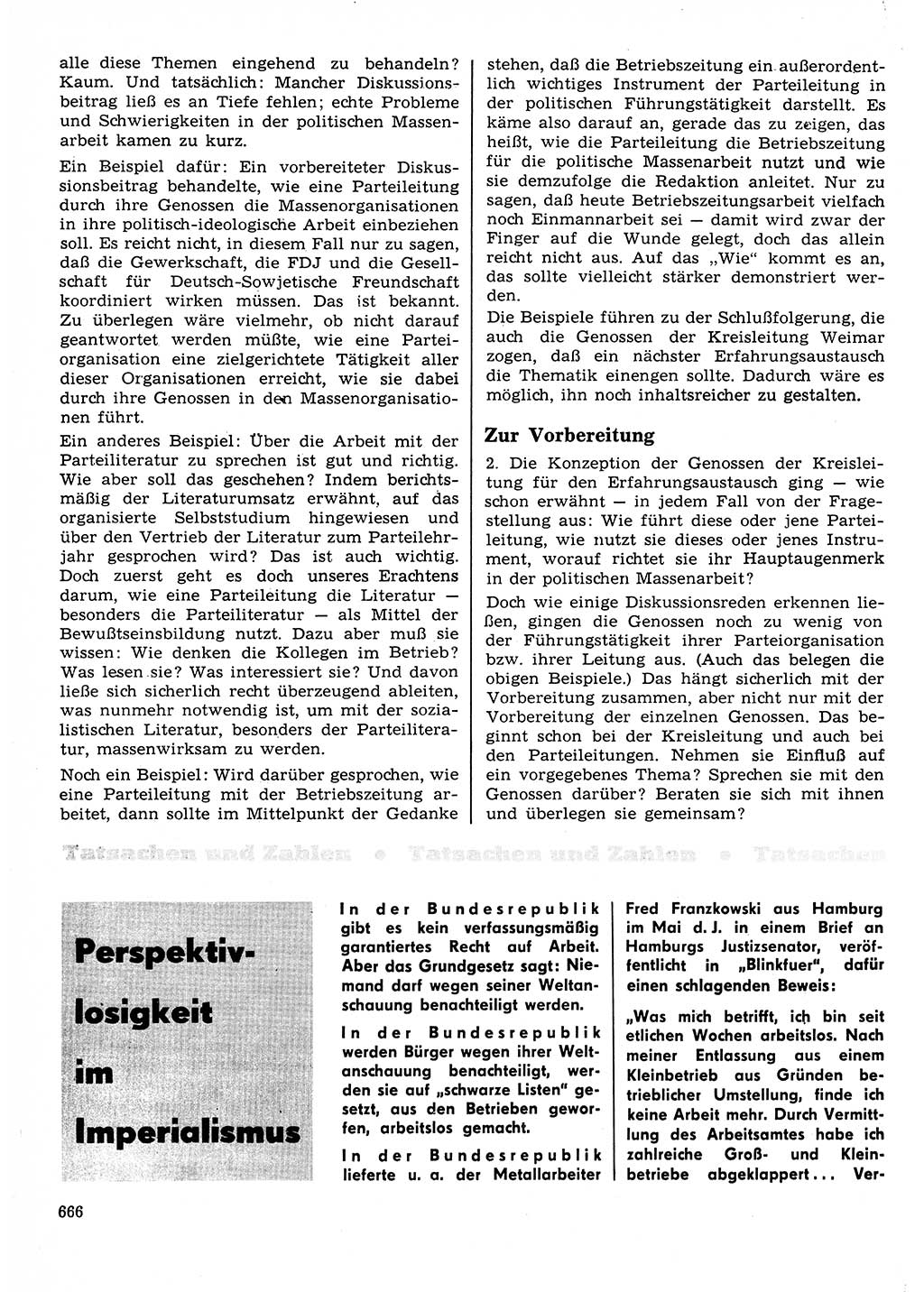 Neuer Weg (NW), Organ des Zentralkomitees (ZK) der SED (Sozialistische Einheitspartei Deutschlands) für Fragen des Parteilebens, 23. Jahrgang [Deutsche Demokratische Republik (DDR)] 1968, Seite 666 (NW ZK SED DDR 1968, S. 666)