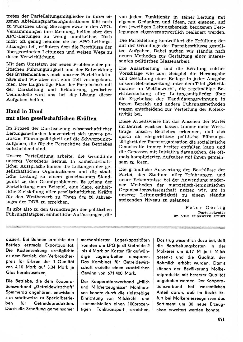 Neuer Weg (NW), Organ des Zentralkomitees (ZK) der SED (Sozialistische Einheitspartei Deutschlands) für Fragen des Parteilebens, 23. Jahrgang [Deutsche Demokratische Republik (DDR)] 1968, Seite 671 (NW ZK SED DDR 1968, S. 671)