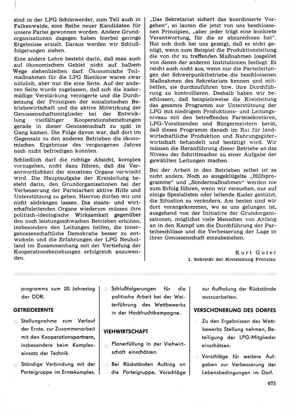 Neuer Weg (NW), Organ des Zentralkomitees (ZK) der SED (Sozialistische Einheitspartei Deutschlands) für Fragen des Parteilebens, 23. Jahrgang [Deutsche Demokratische Republik (DDR)] 1968, Seite 675 (NW ZK SED DDR 1968, S. 675)